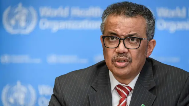 World Health Organization Director General Tedros Adhanom Ghebreyesus