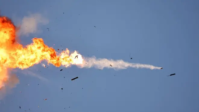 Призор на небу између Либана и Израела