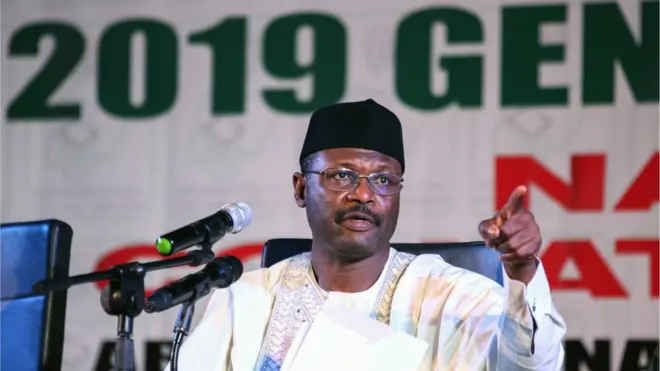 INEC chairmo, Mahmood Yakubu