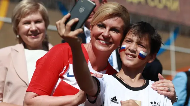 Croatia Presido take time to snap with fellow fans