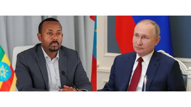 Suura Ministira Muummee Abiyyiifi Pireezidant Putiin