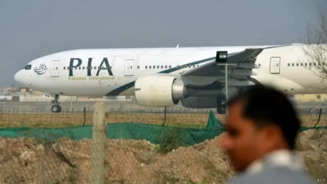 پی آئی اے کا بوئنگ 777 طیارہ