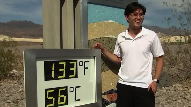 termometar u Dolini smrti