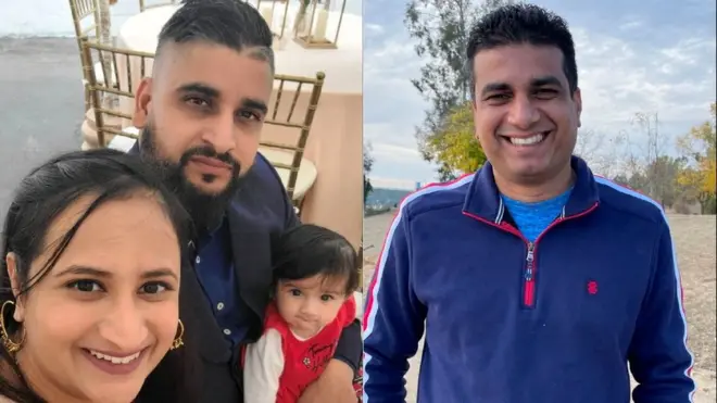 De izquierda a derecha: Jasleen Kaur, Jasdeep Singh, Aroohi Dheri y Amandeep Singh.