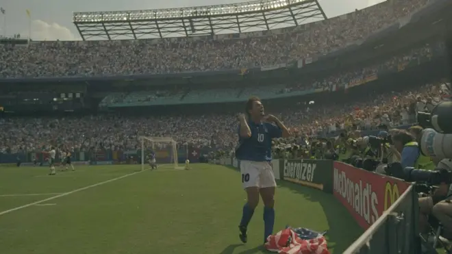 Roberto Baggio, 1994'te ABD'de düzenlenen Dünya Kupası'nda