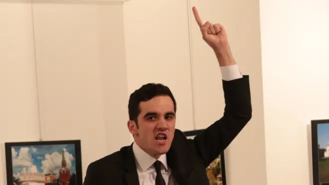 Mevlut Mert Altintas shot Andrei Karlov, and then yelled as the body lay beside him