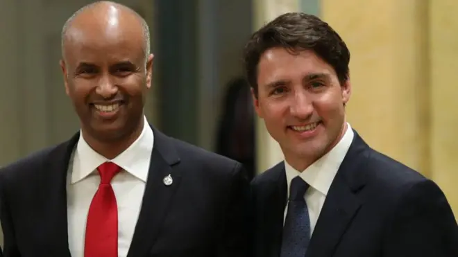 Axmed Xuseen oo bidix taagan ayaa noqday Soomaaligii u horeeyay ee Canada wasiir ka noqda