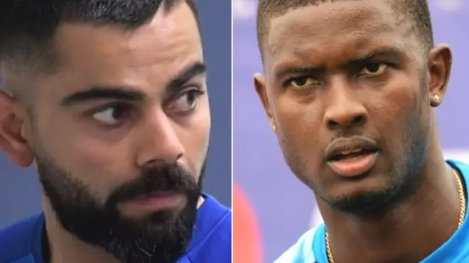 विराट कोहली और जेसन होल्डर