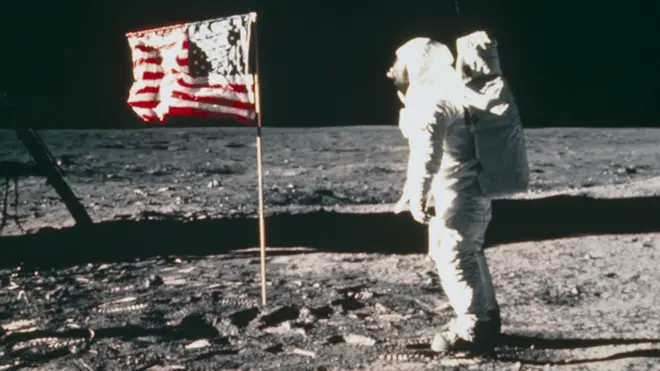 Buzz Aldrin on the Moon