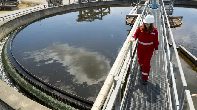 امرأة تعمل في شركة شل للنفط