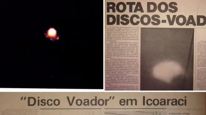 Ovni e reportagens sobre "discos voadores" no Pará nos anos 1970