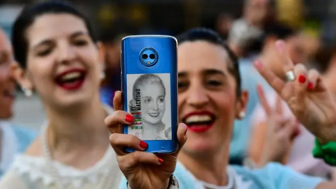 La figura de Evita Perón sigue presente en Argentina.