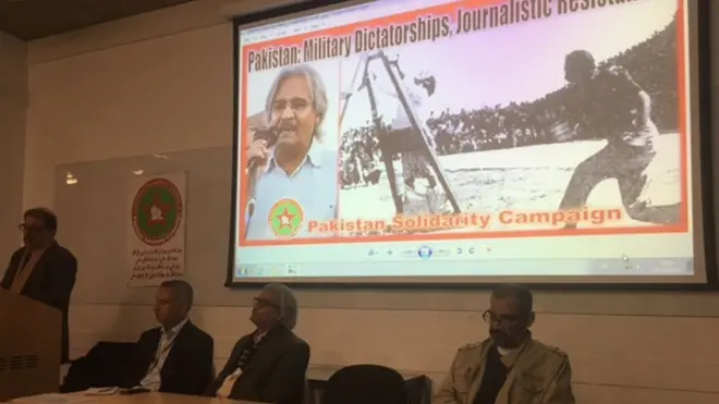 ناصر زیدی پی ایف یو جے کی تحریک کے ہراول دستے میں شامل تھے