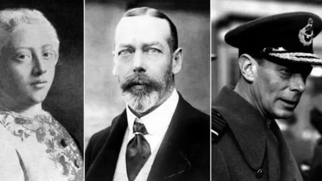 乔治三世，乔治五世和乔治六世