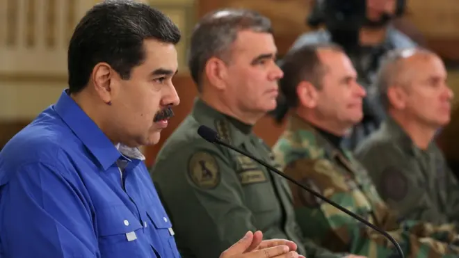 مادورو أشاد بدعم الجيش له