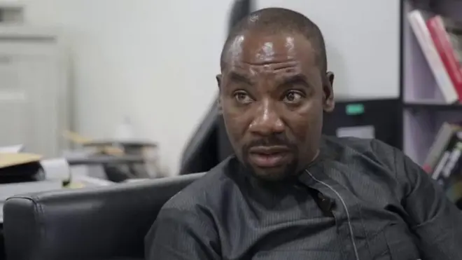 Ahmed Isah inside radio studio