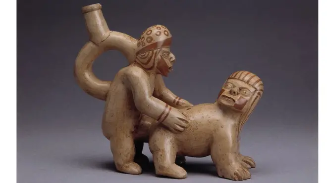 Los moches representaban la eyaculación como una alegoría de las semillas fértiles.