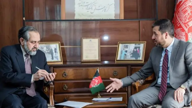 کابل میں افغان ڈپٹی وزیر خارجہ ناصر احمد اندیشا نے پاکستانی سفیر سید ابرار حسین کو افغان حکومت کے خدشات سے آگاہ کیا