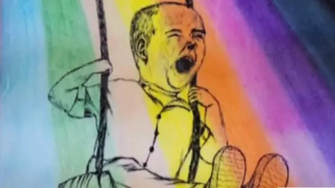 يو مصری انځورګر ګورو چې د پنجرو ترشا خپل ژوند انځوروي.