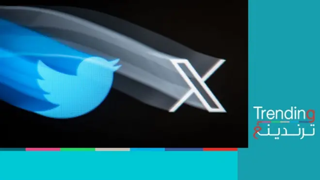 صورة لشعار إكس الجديد لتويتر
