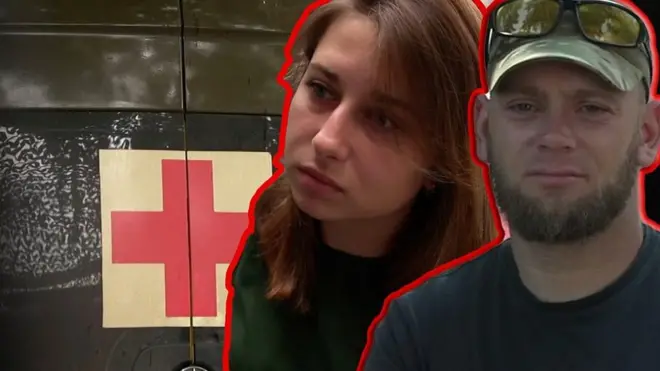 Работа медиков и сборщика трупов на передовой