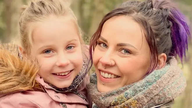 Indie-Rose and mother