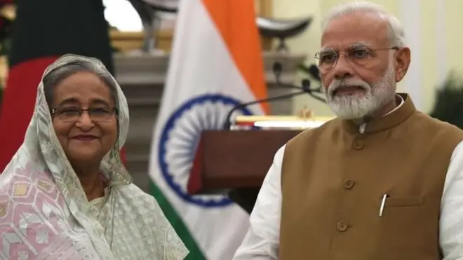 नरेंद्र मोदी और शेख़ हसीना