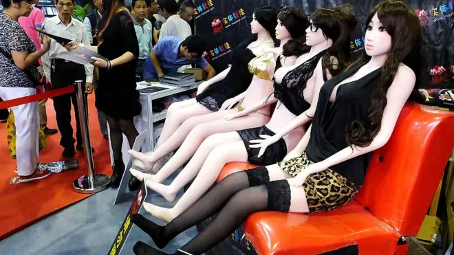 Des poupées gonflables exposées dans un festival culturel du sexe en Chine en 2013 (illustration)