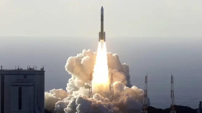 Roket H-2A yang membawa wahana antariksa Uni Emirat Arab berjuluk Hope, meluncur dari pangkalan antariksa Tanegashima pada Senin (20/07) pagi waktu setempat.