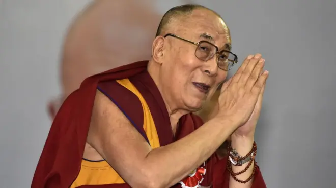 El dalái lama en Delhi