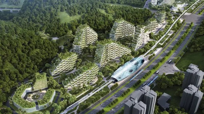 Todos los edificios tendrán plantas y árboles.