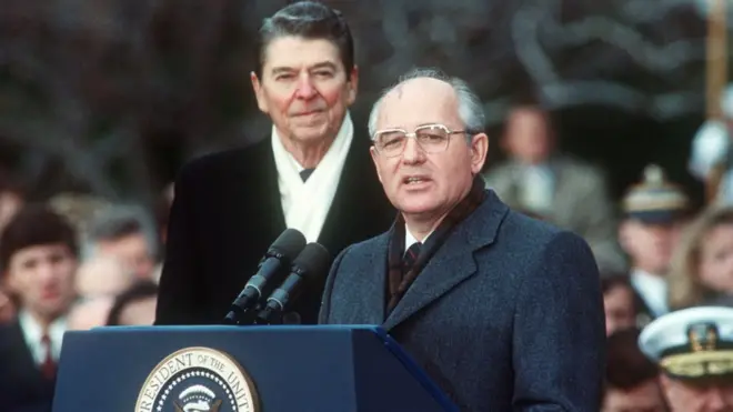 La visita de Gorbachov a Washington se vivió con mucha expectación y en medio de fuertes medidas de seguridad.