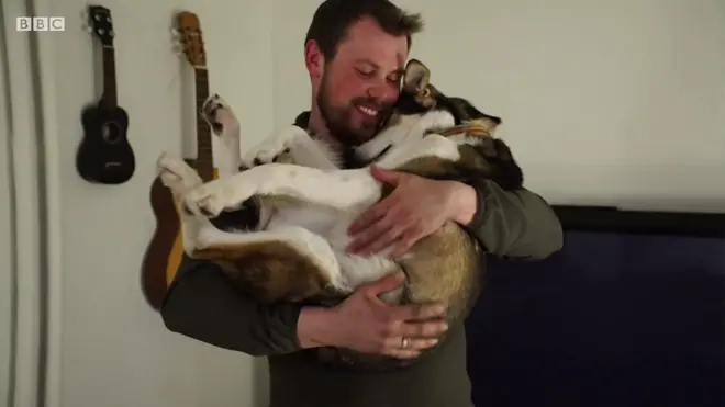 오던과 그의 반려견