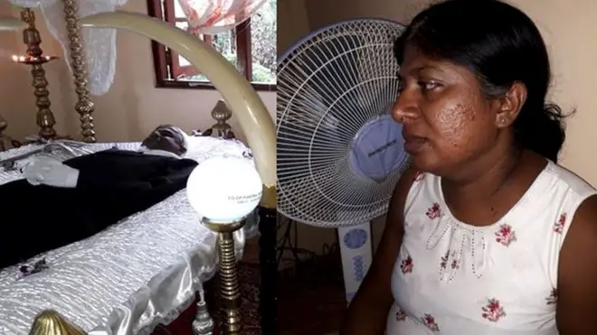 දරුවා අතේ තියන් හිටපු මනුස්සයට