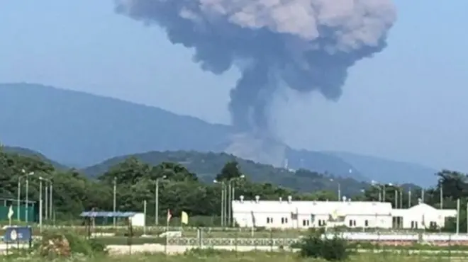 В местных СМИ уже появляются кадры взрыва