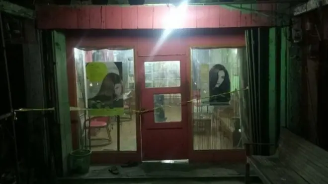 Salah satu salon yang digrebek pada Sabtu (27/01) lalu.