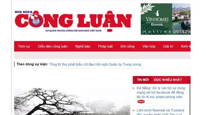 Ông Phùng Hiệu đang công tác tại báo Nhà báo & Công luận