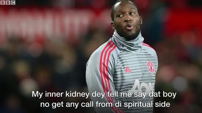 Lukaku as e dey play for Manchester United