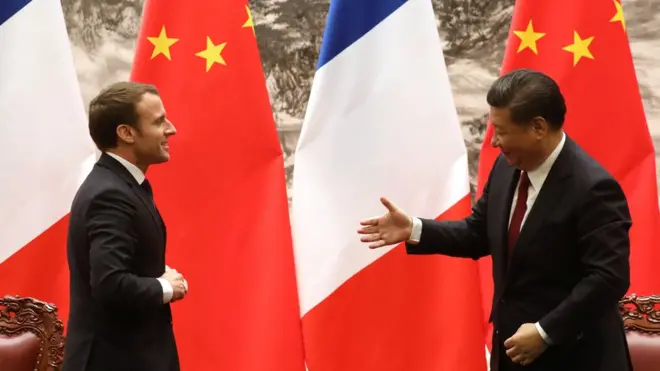 馬克龍與習近平