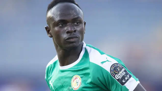 Sadio Mane in action for Senegal