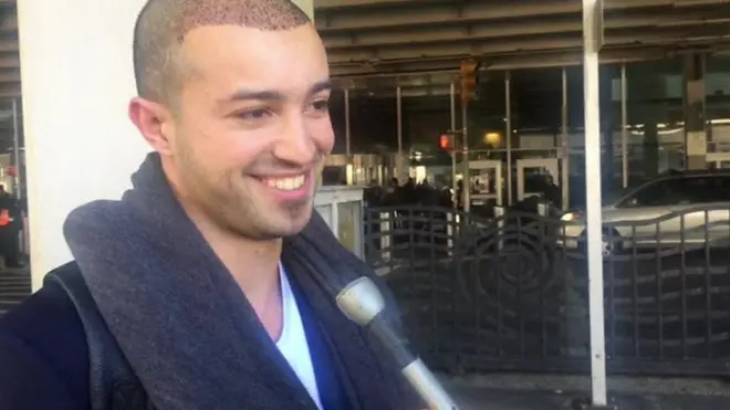 فرحة العائدين إلى الولايات المتحدة