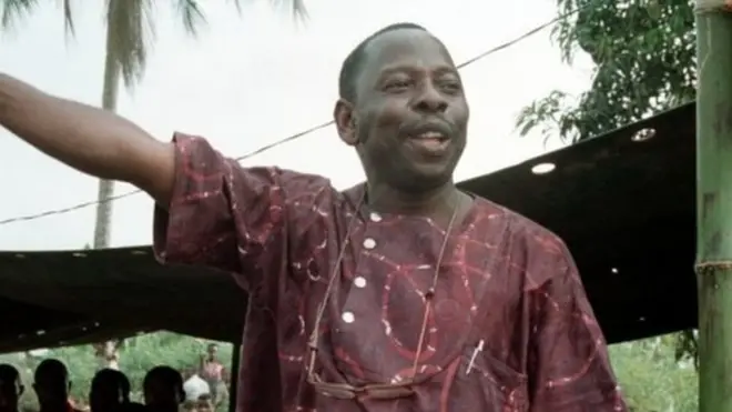Ken Saro-Wiwa and eight oda Ogoni leaders die by hanging for 1995