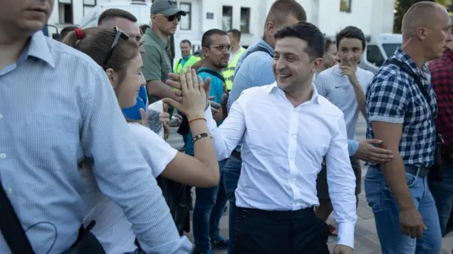 Володимир Зеленський у Маріуполі, червень 2019 р.