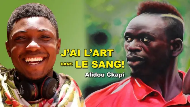 Artiste autodidacte togolais au Sénégal