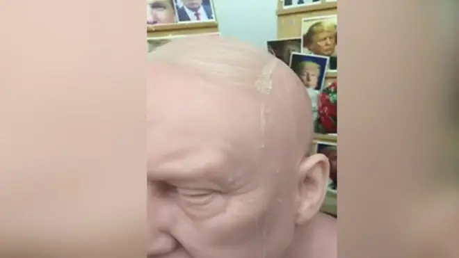 متحف الشمع "مدام توسو" في لندن ينحت تمثالا من الشمع لترامب