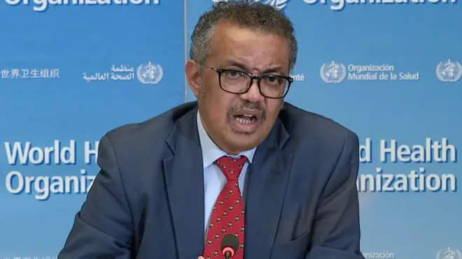 تبذل منظمة الصحة العالمية، برئاسة تيدروس أدهانوم غيبريسيوس، جهودا حثيثة لاحتواء الوباء