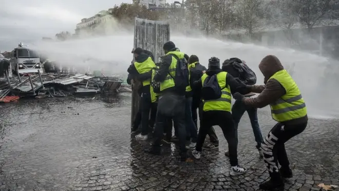 Поліція застосувала водомети і газ