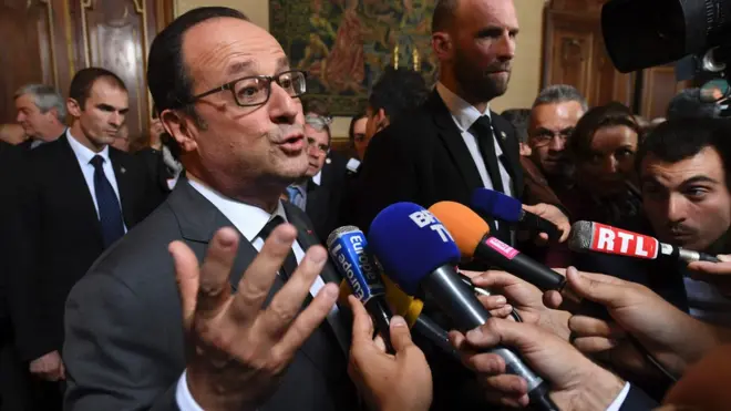 Олланд и журналисты