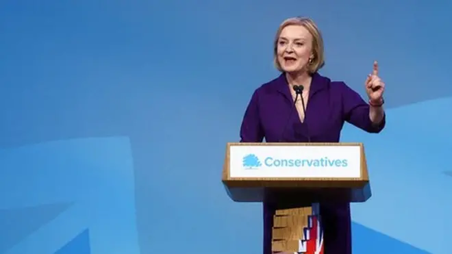 تعهدت تراس في خطابها بإلحاق الهزيمة بحزب العمال في انتخابات عام 2024