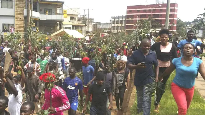 Pipo dey protest for Anglophone region, Cameroon